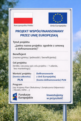 Tablica Informacyjna UE